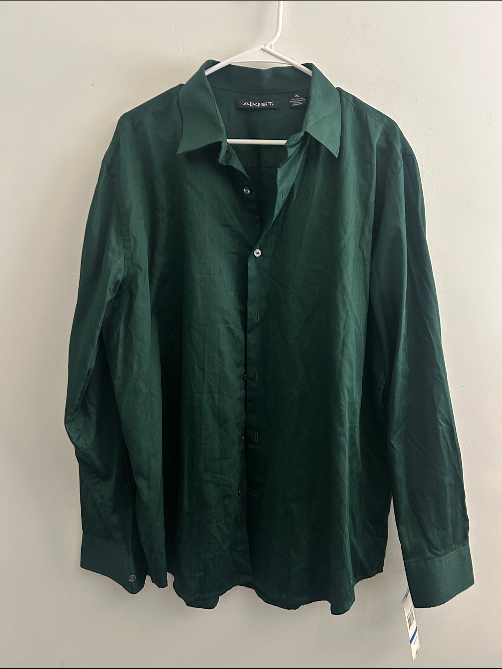 Axist Dark Green Long-Sleeve Dress Shirt
